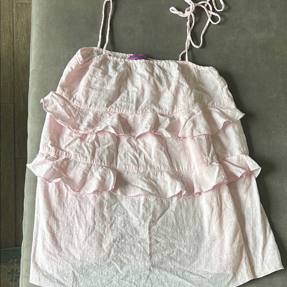 Edikted Pink Ruffle Mini Dress - Picture 6 of 7